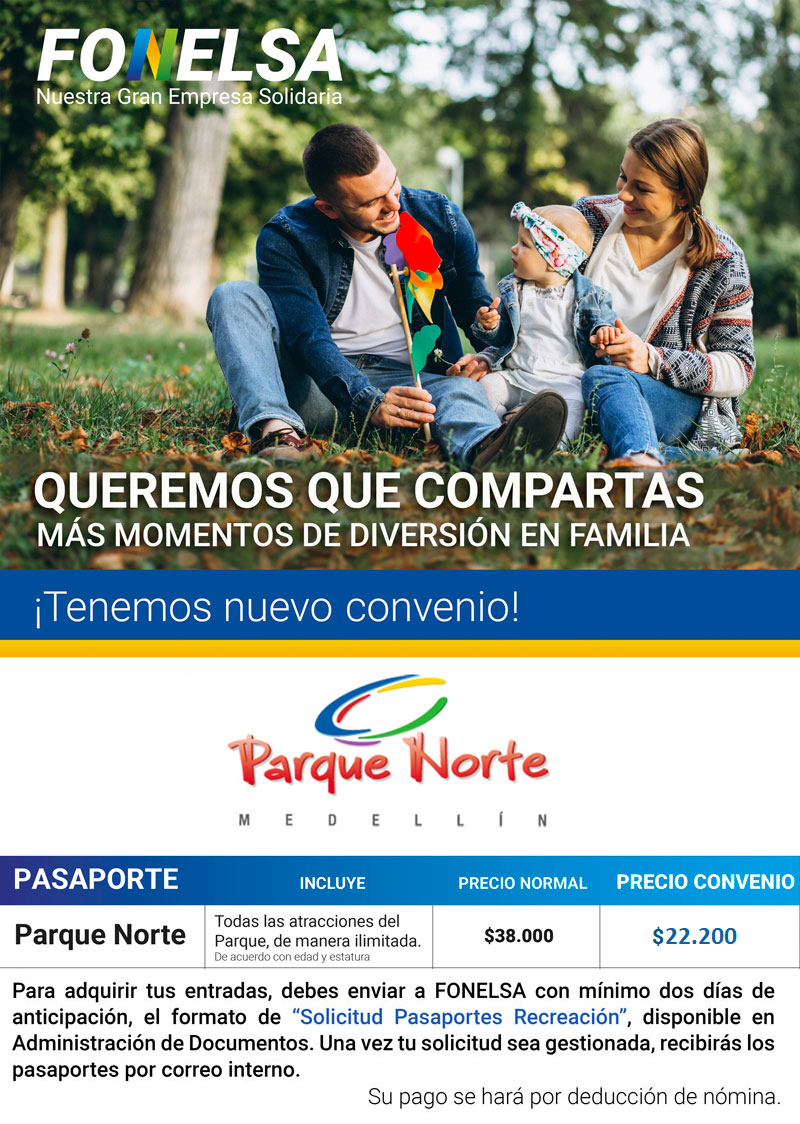 TARIFA PARQUE NORTE 2022